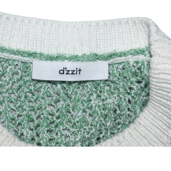 D'zzit Dzzit Green Tone Knit Sweater The Ballet Lolita Kawaii XS - Picture 4 of 8